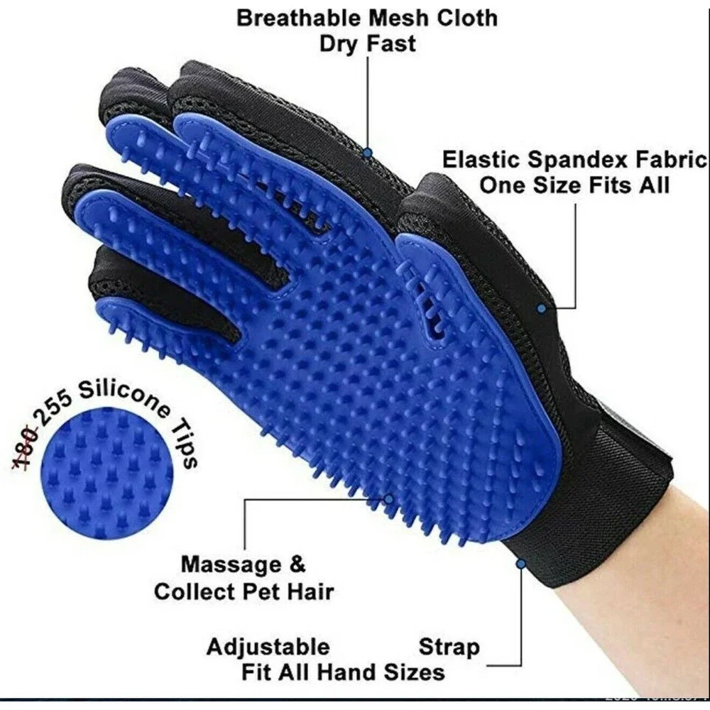 LOT of 20 AllPet Grooming Gloves Hair Remover Mitts for dogs, cats, horses ,pets